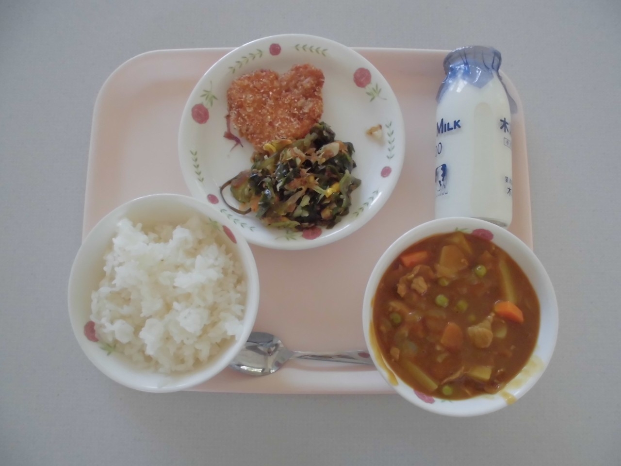 今日の給食の写真