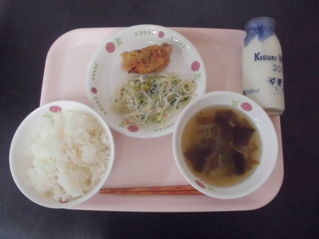 今日の給食の写真