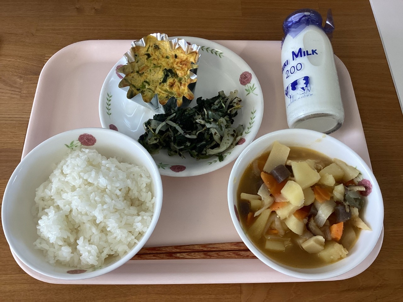 今日の給食の写真