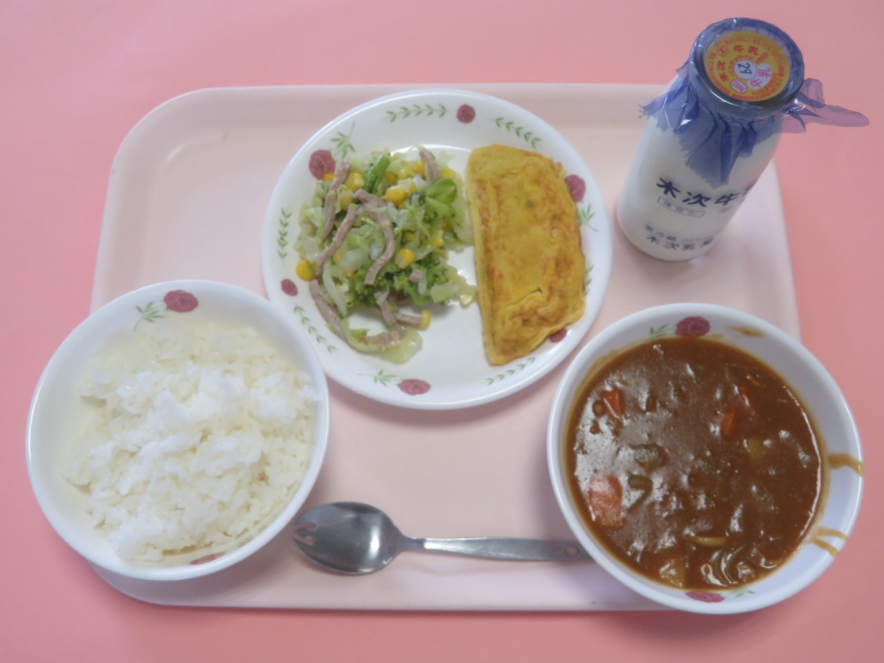 今日の給食の写真