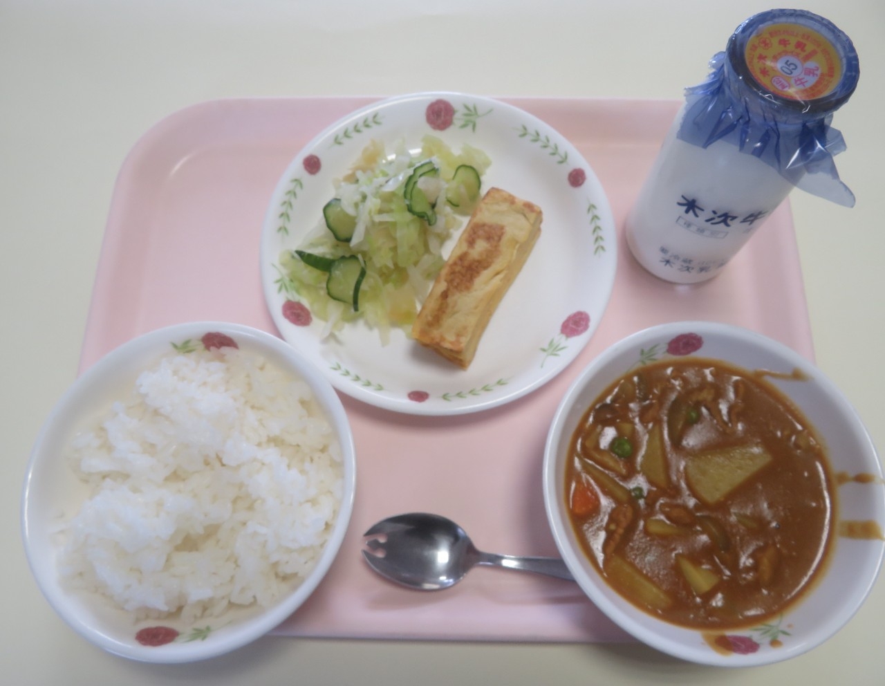 今日の給食の写真