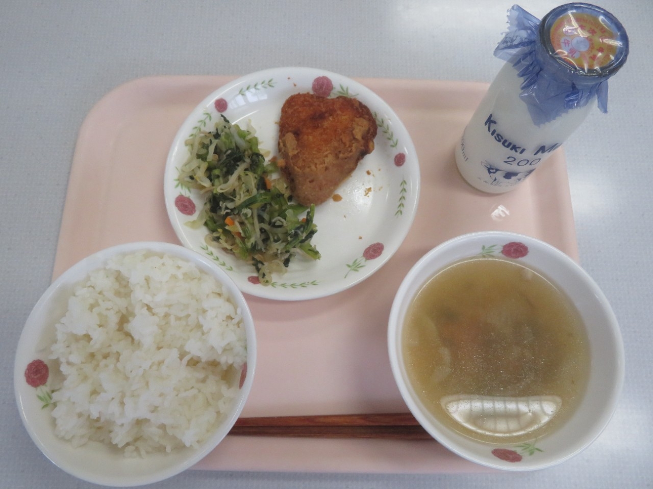 今日の給食の写真