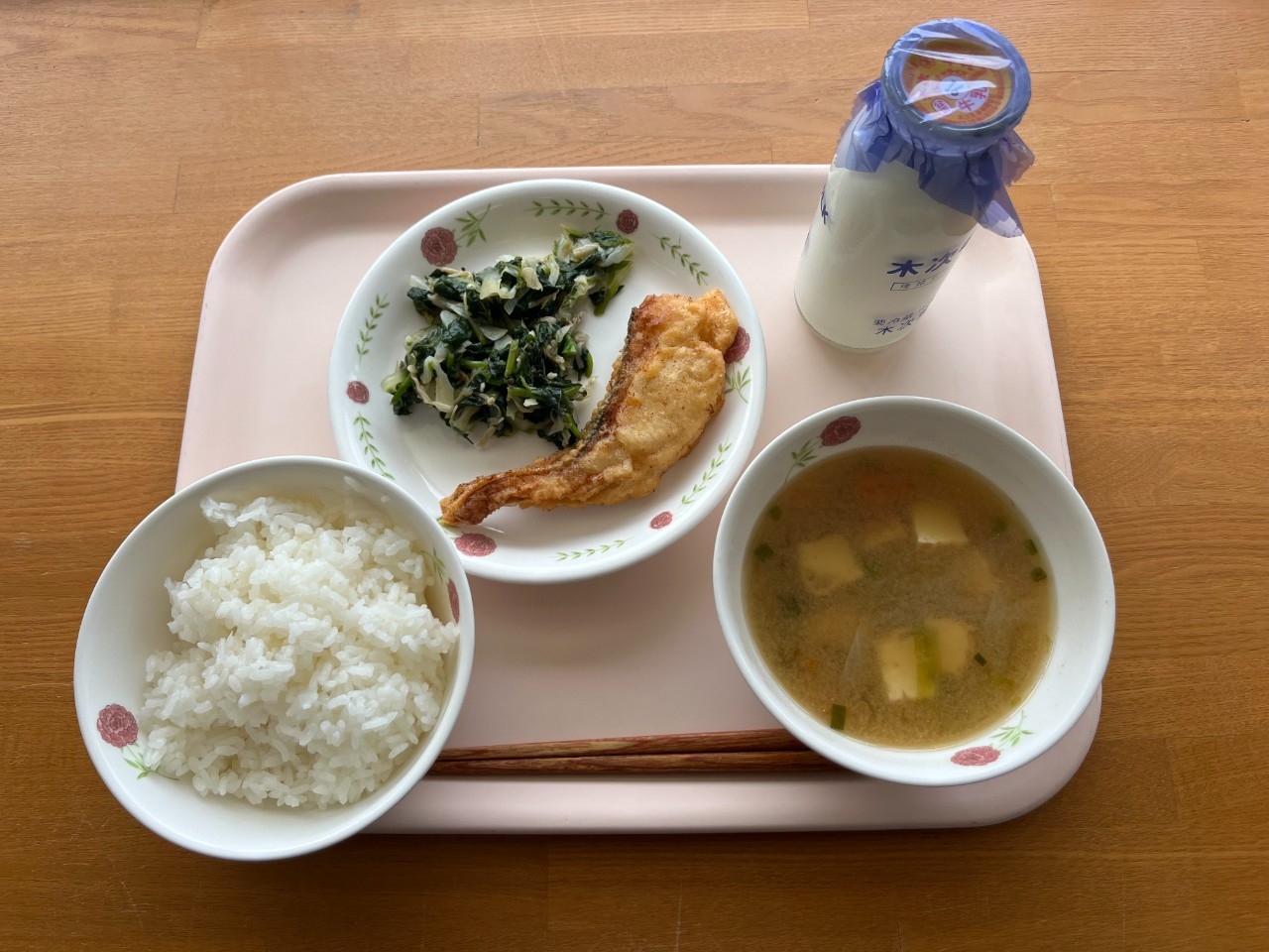 今日の給食の写真