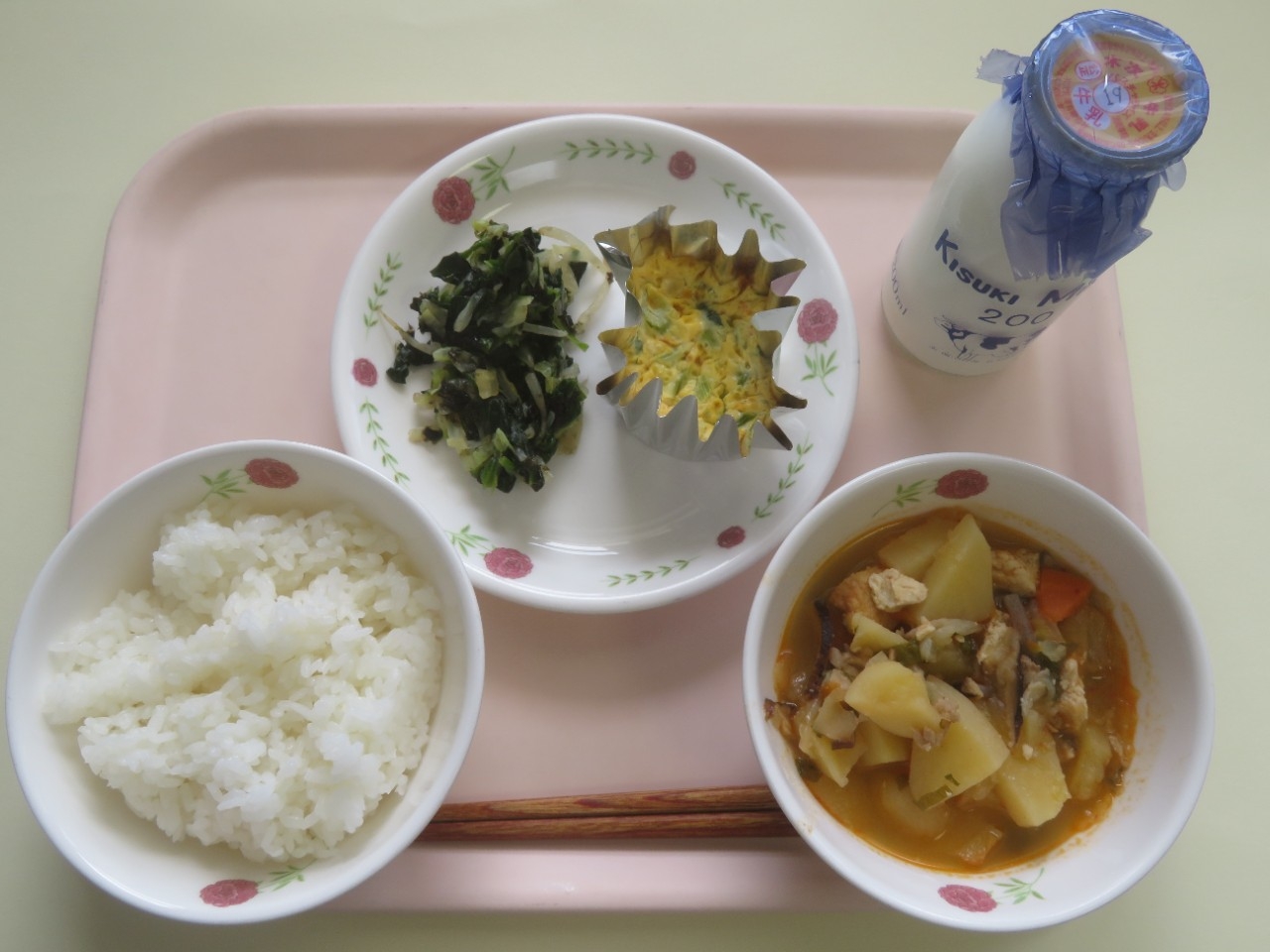 今日の給食の写真