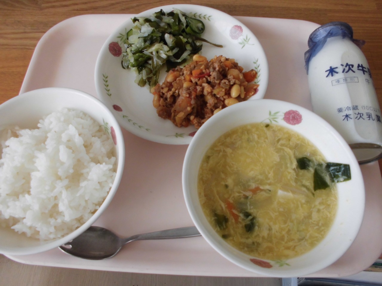 今日の給食の写真