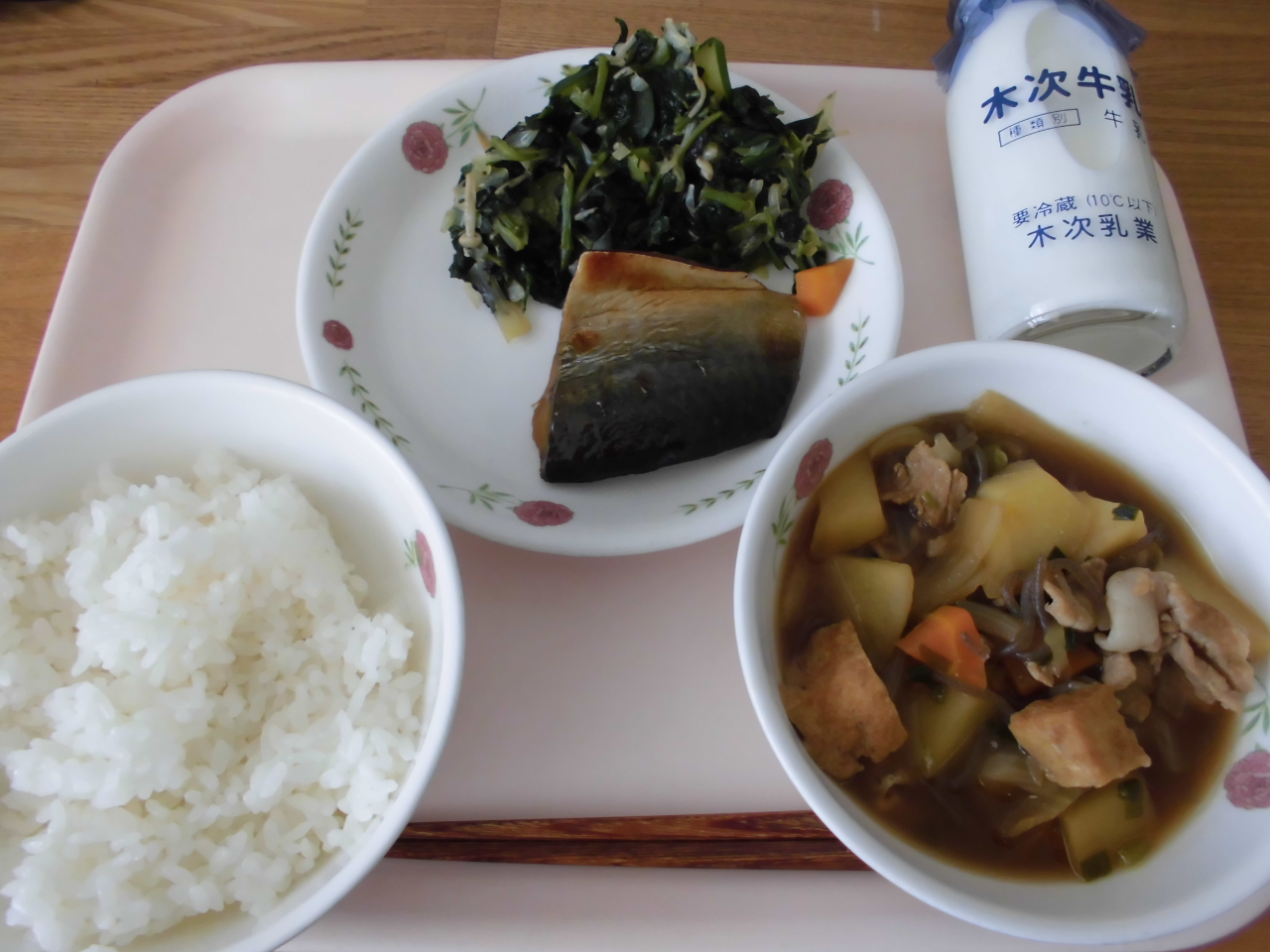 今日の給食の写真