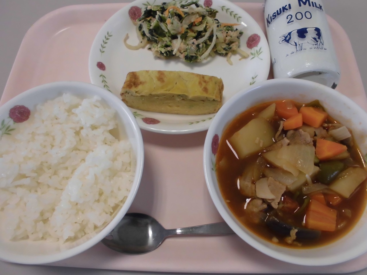 今日の給食の写真