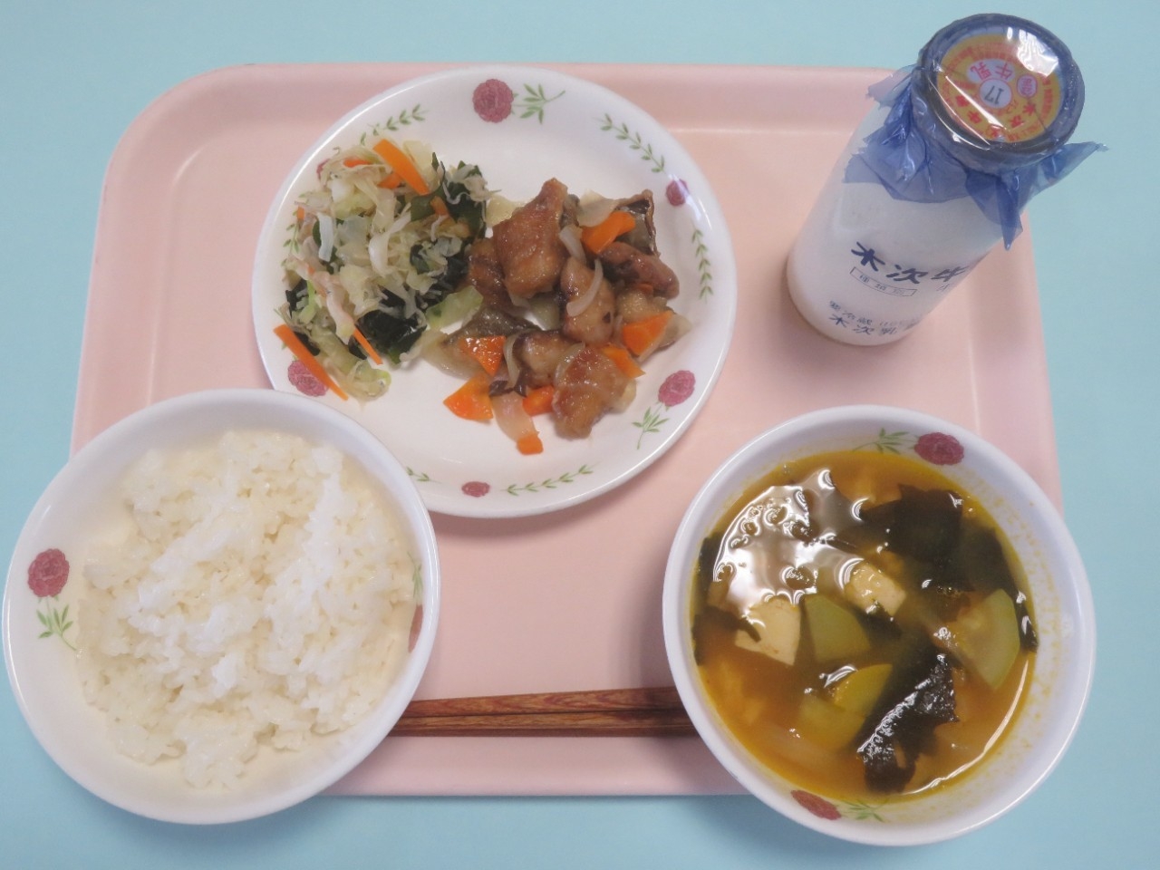 今日の給食の写真