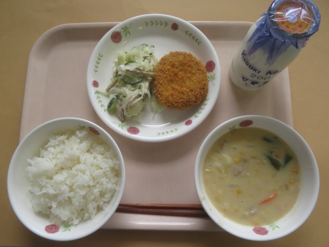 今日の給食の写真