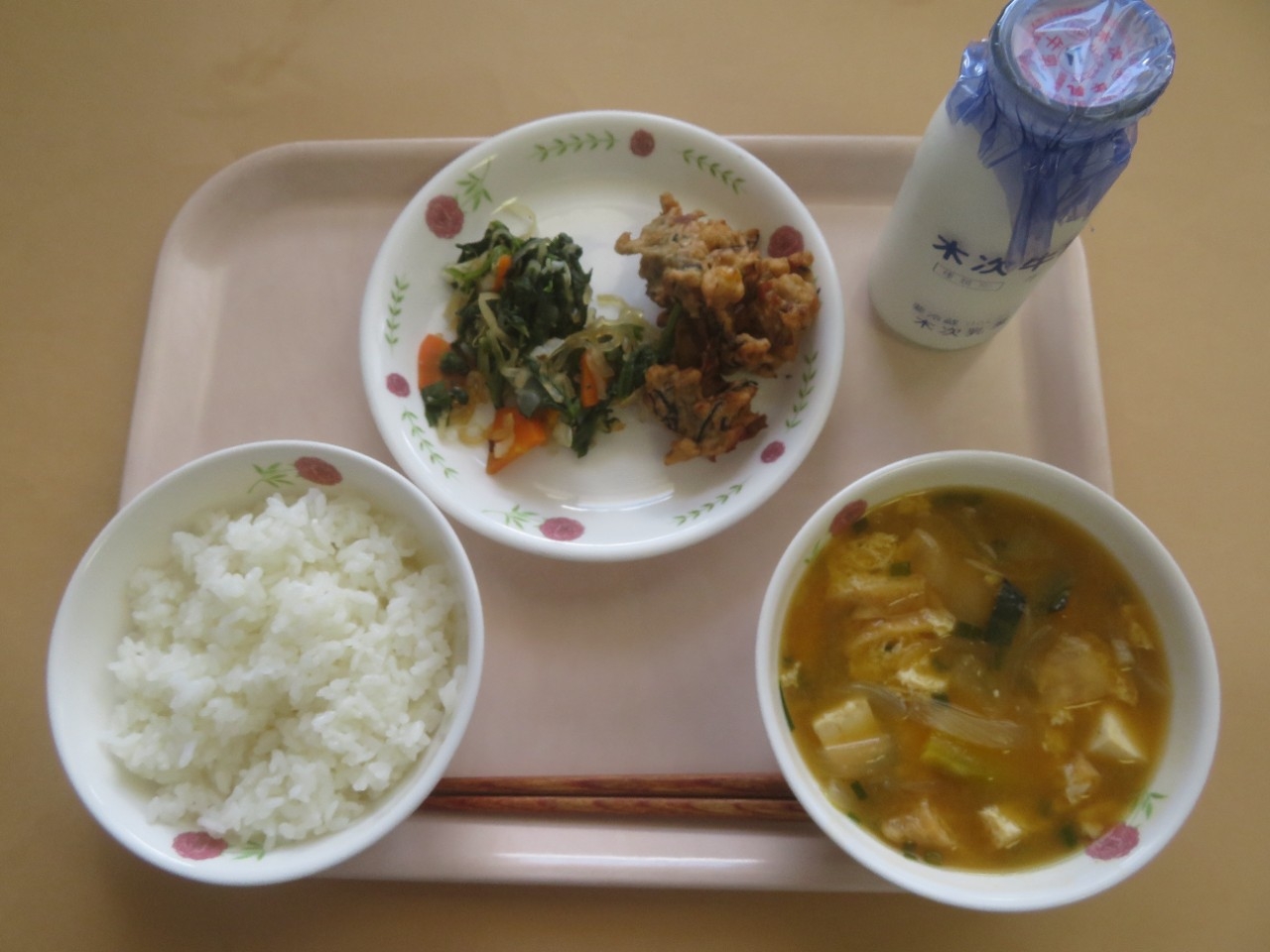 今日の給食の写真