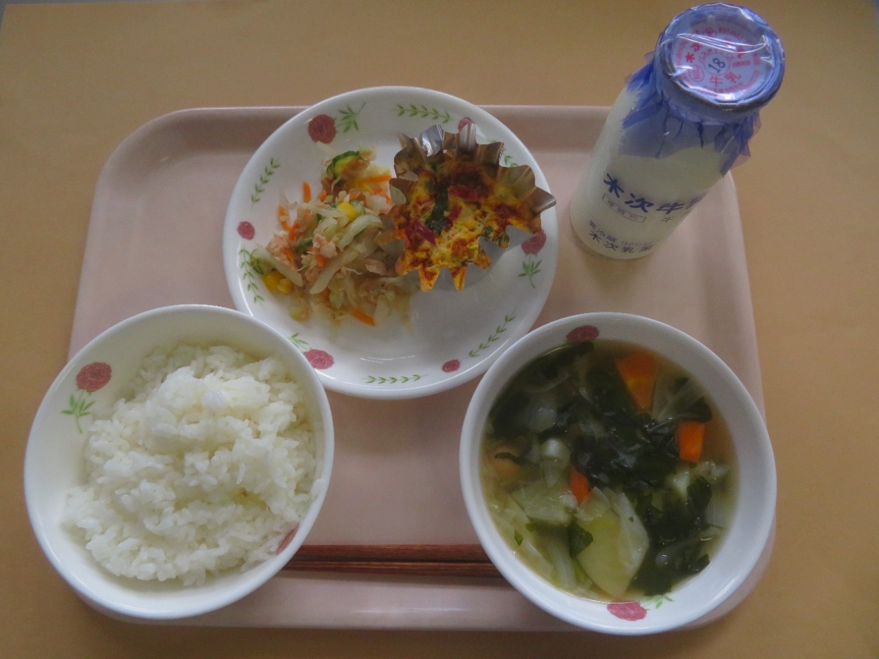 今日の給食の写真