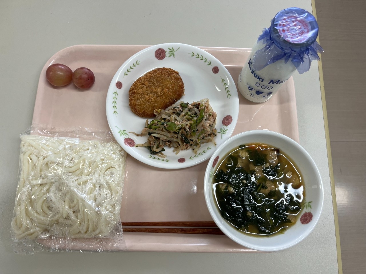 今日の給食の写真
