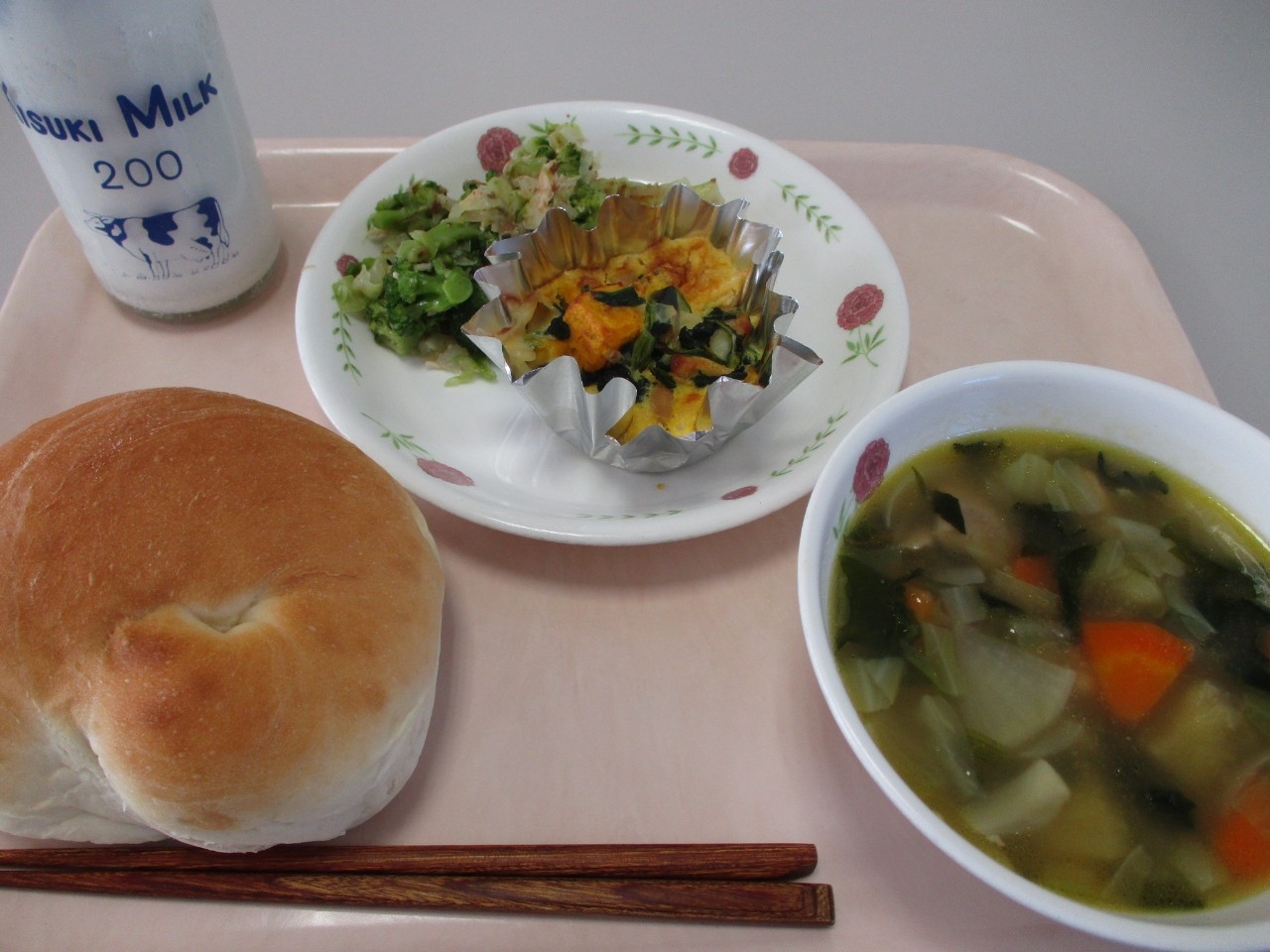 今日の給食の写真