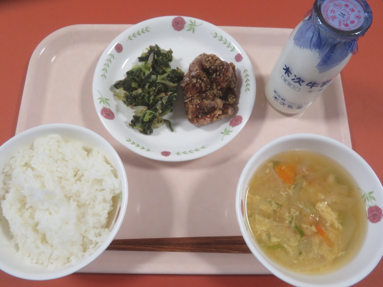 今日の給食の写真