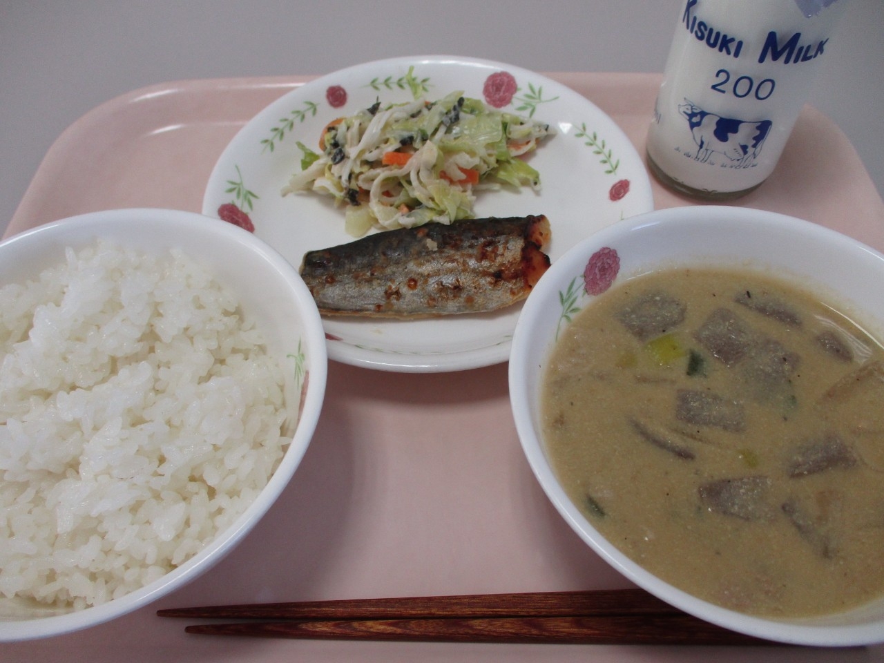 今日の給食の写真