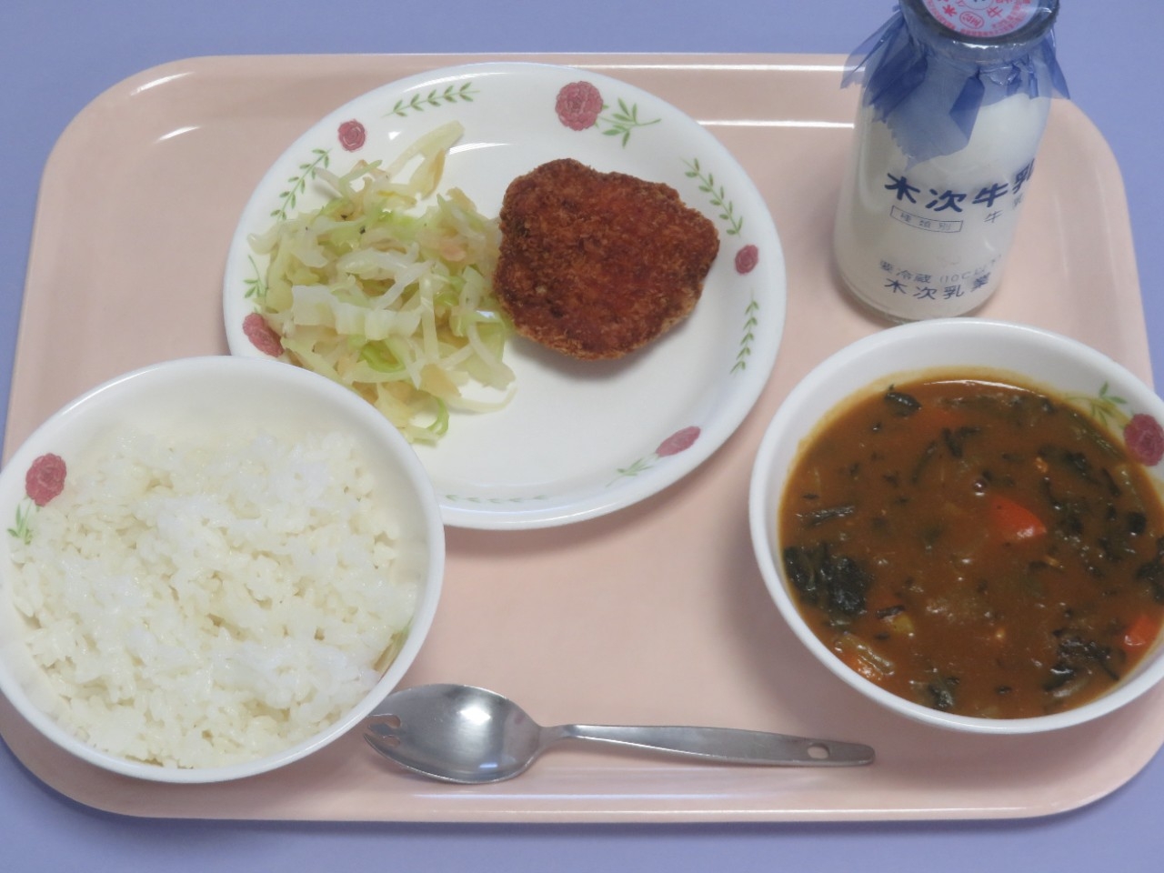 今日の給食の写真