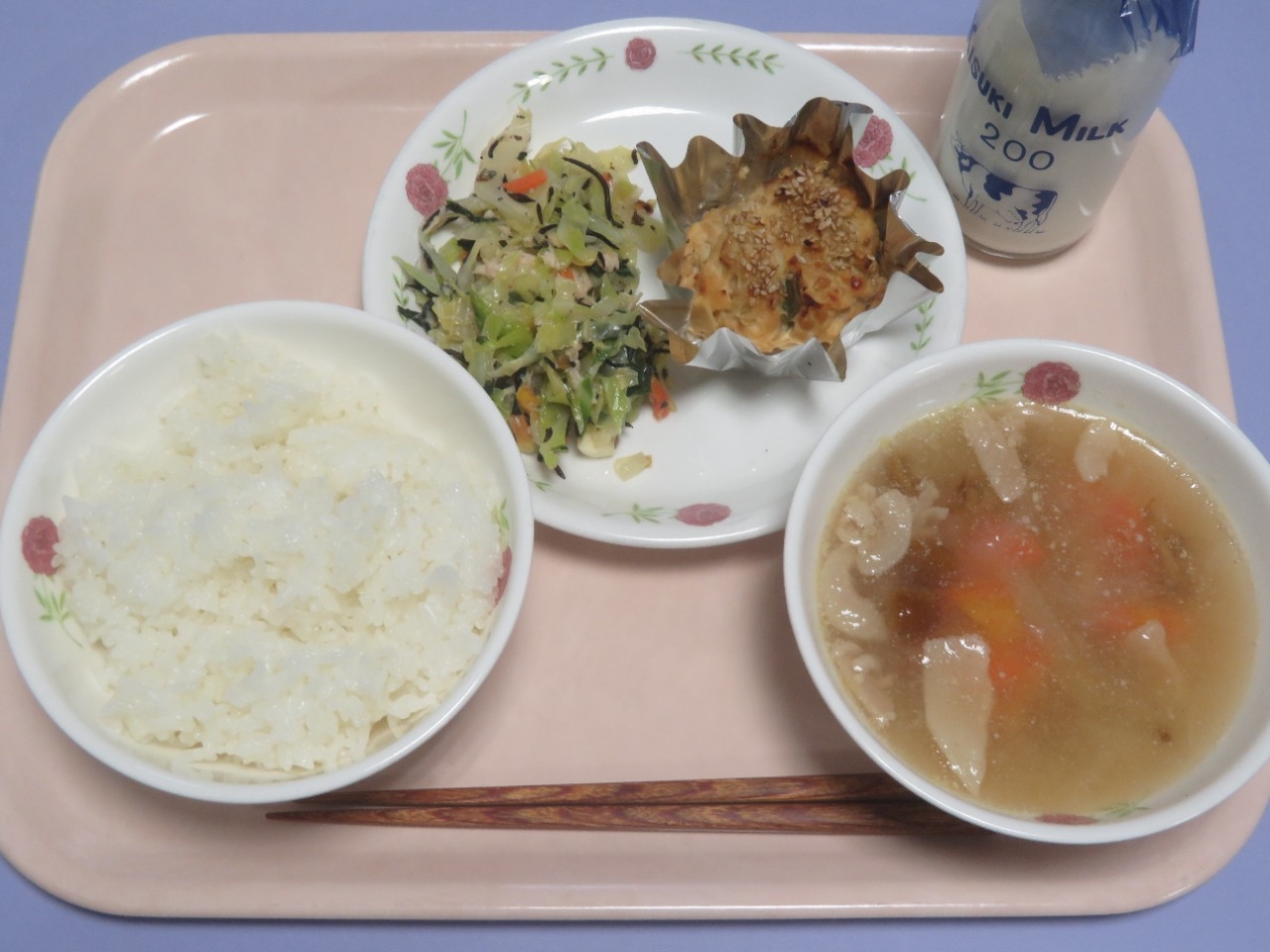 今日の給食の写真