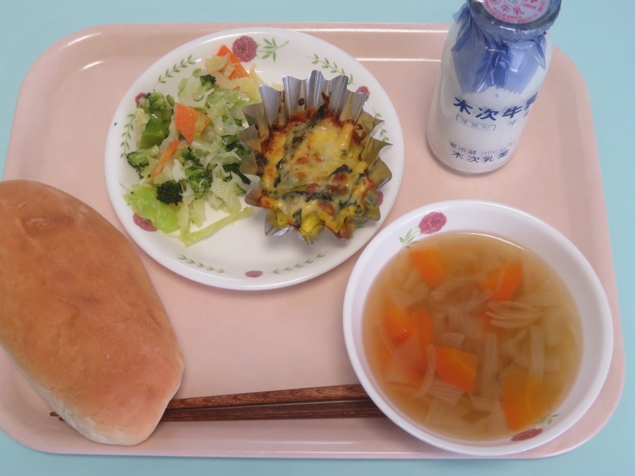 今日の給食の写真