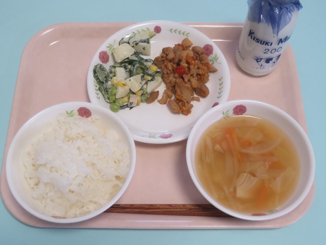 今日の給食の写真