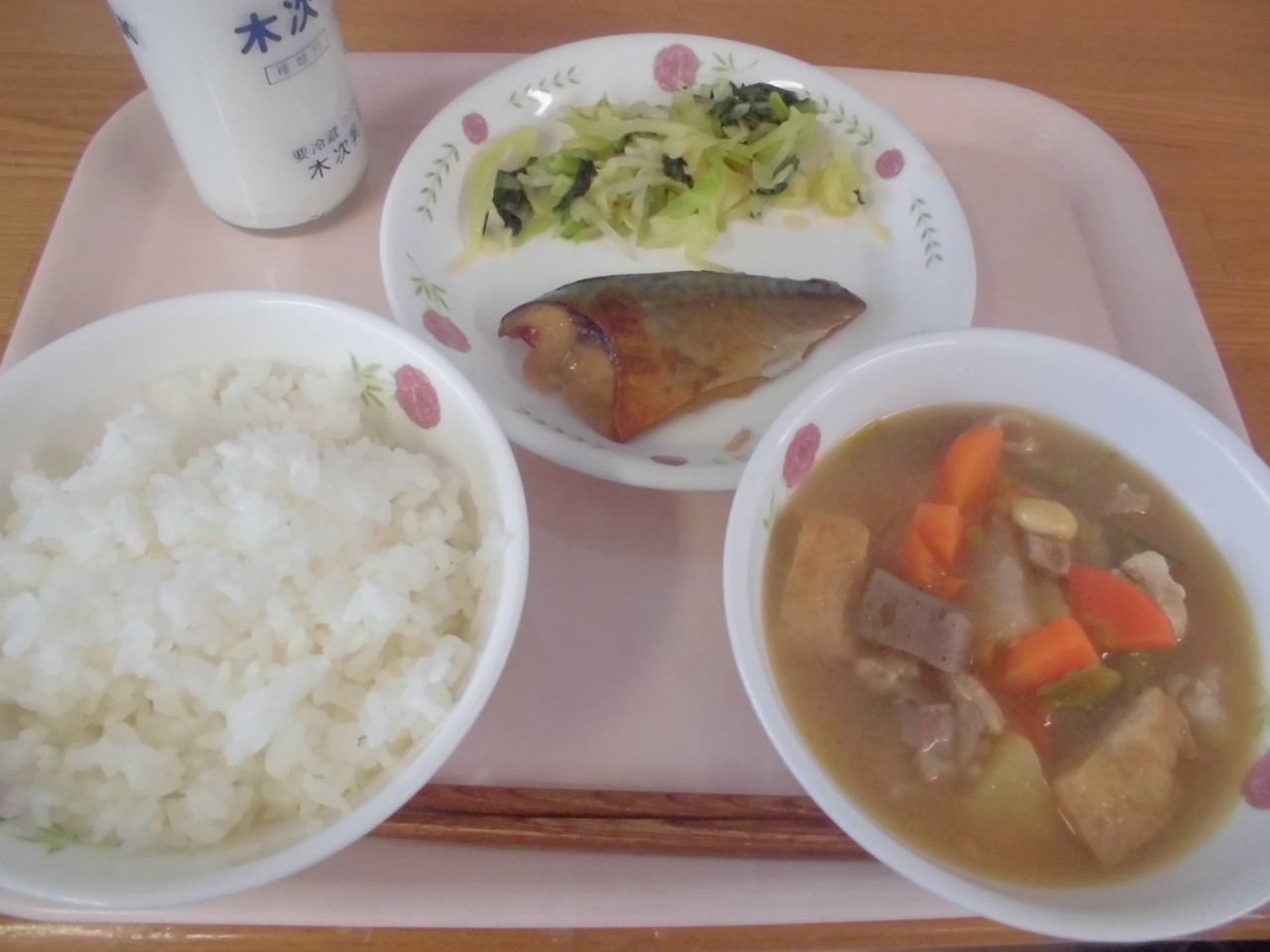今日の給食の写真