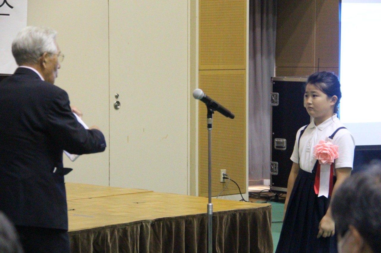 永井隆平和賞発表式典で表彰されました