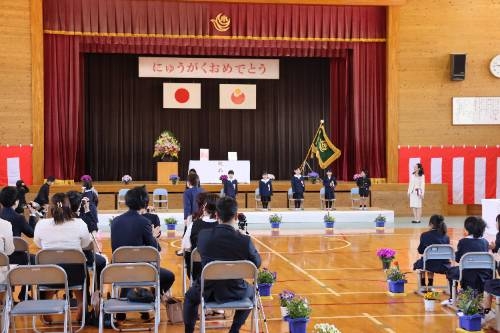春爛漫の入学式でした
