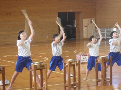 太鼓練習始まっています