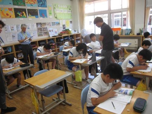 学力育成の学校訪問がありました