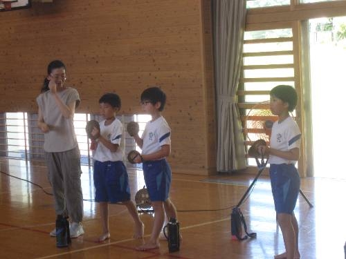 夏休み太鼓練習開始
