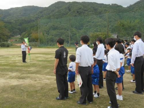 高校との合同避難訓練をしました