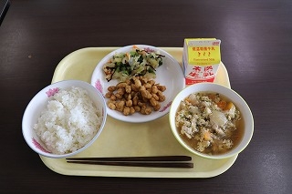 今日の給食