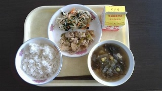 今日の給食