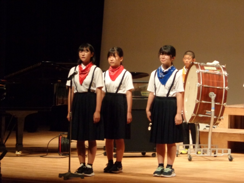 ６月１５日（木）小中学校連合音楽会に参加しました