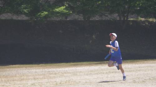 ふれあい運動会（その５）全校リレー・閉会式